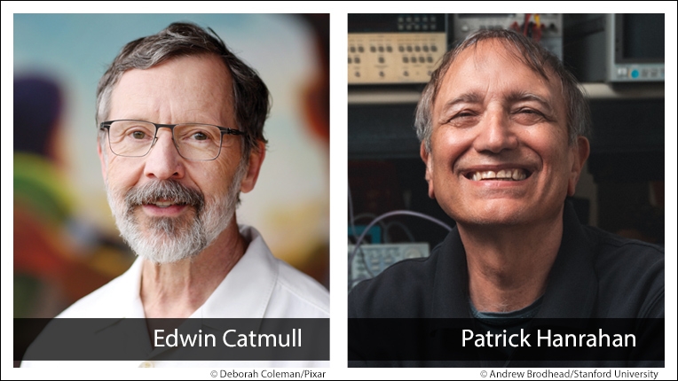 2019 ACM A.M. Turing Award recipients Ed Catmull and Pat Hanrahan