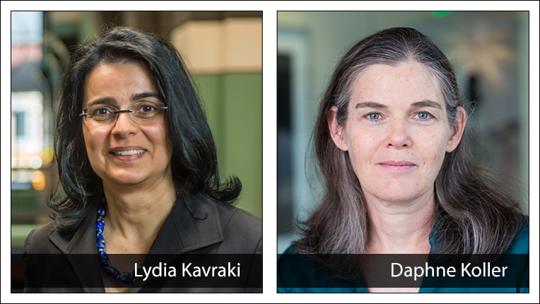 2019 ACM-AAAI Allen Newell Award recipients Lydia E. Kavraki and Daphne Koller